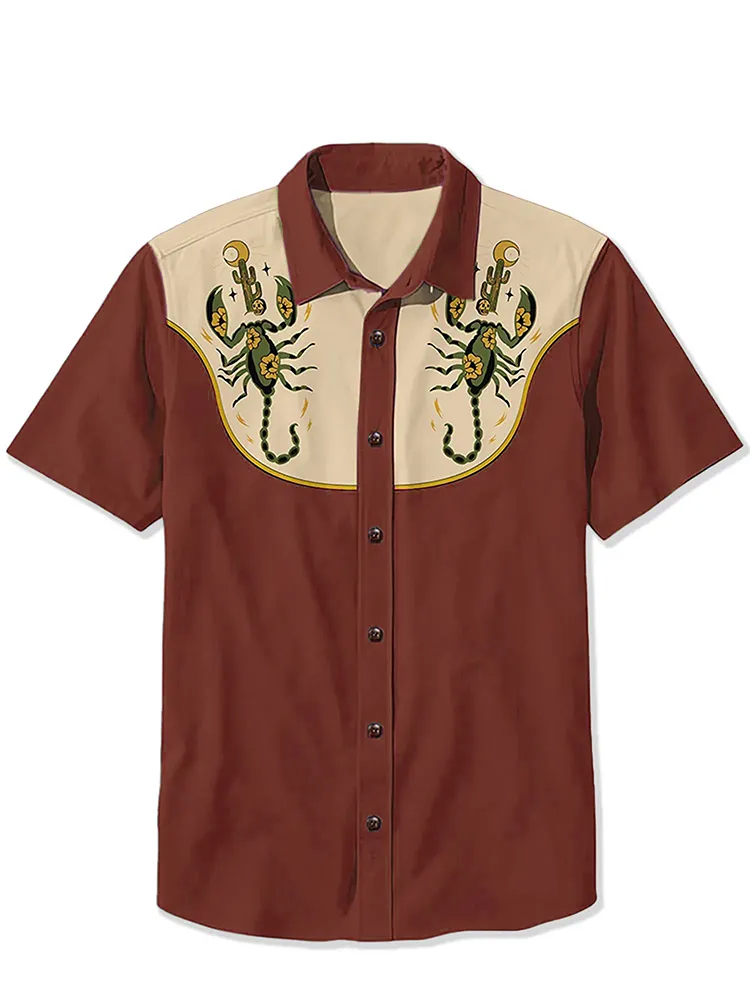 Western Cactus And Scorpions Shirt