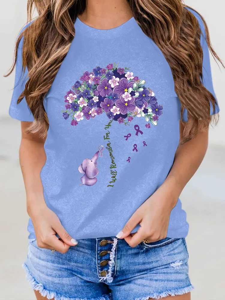 Women'S I Will Remember For You Round-Neck T-Shirt
