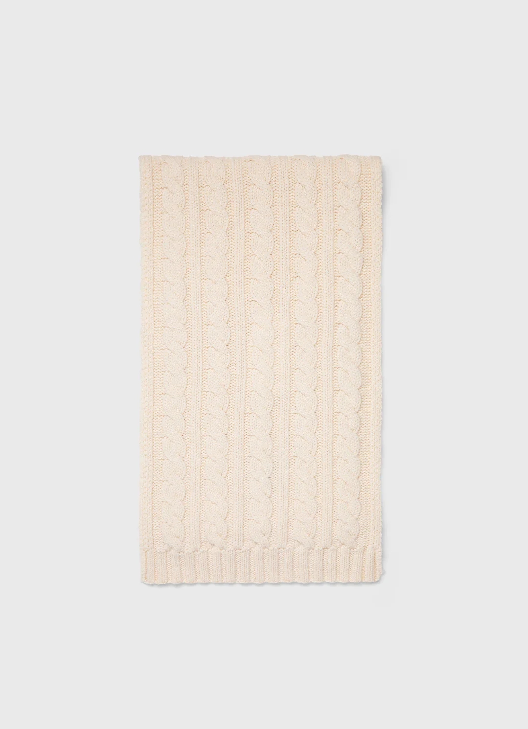 Lambswool Cable Scarf