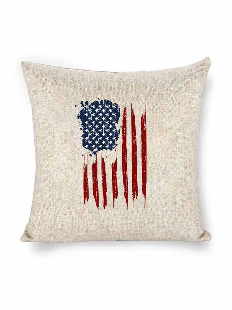 National Flag Printed Throw Pillow