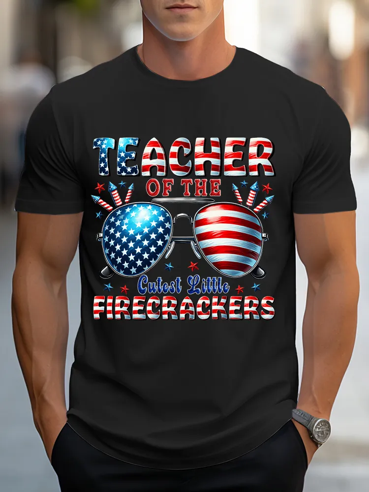 Men's Teacher Of The Cutest Little Firecrackers T-Shirt