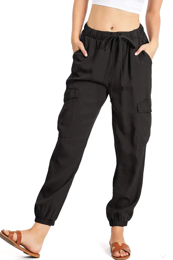 Rust - Colored Cargo Jogger Pants