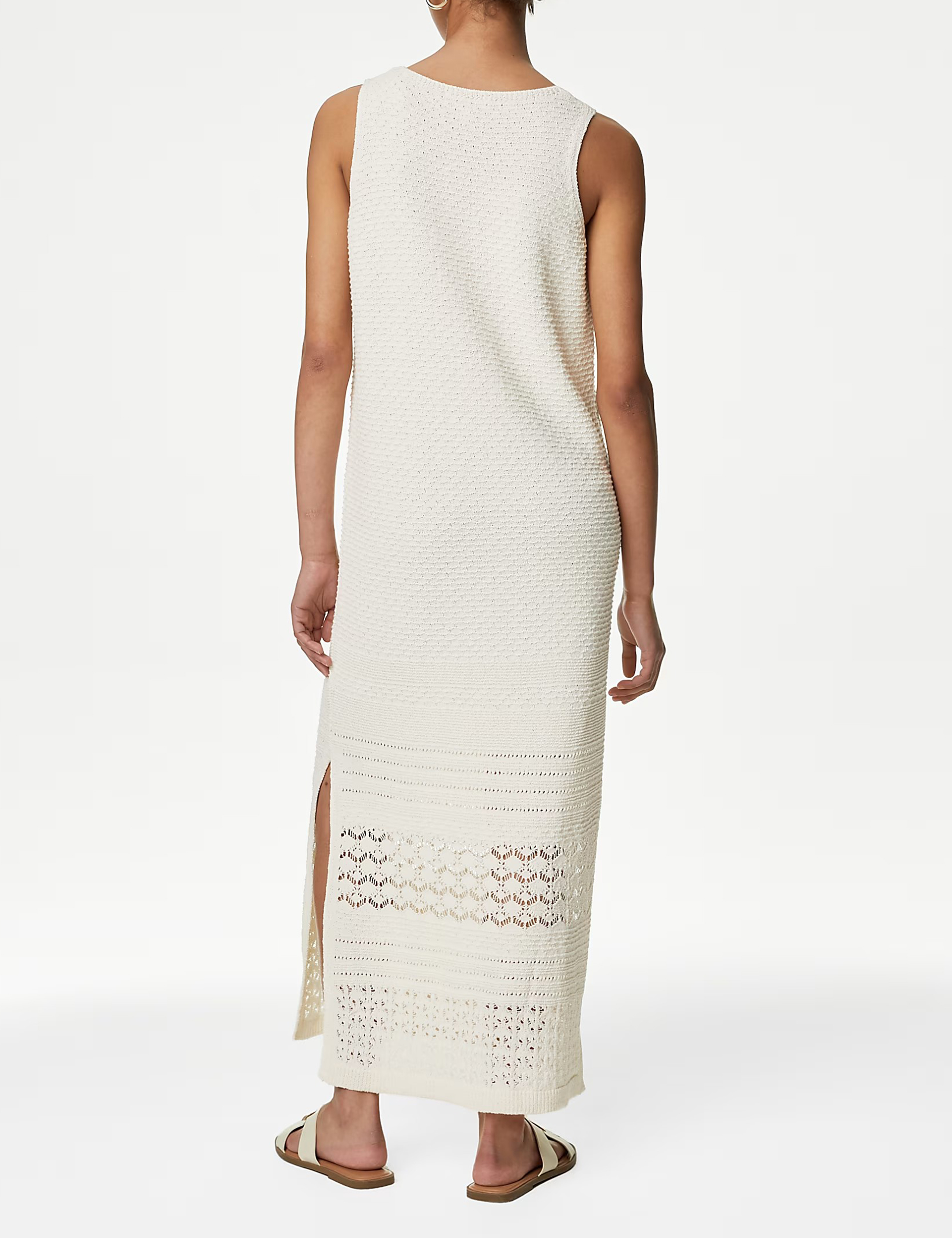 Textured Midi Knitted Maxi Dress