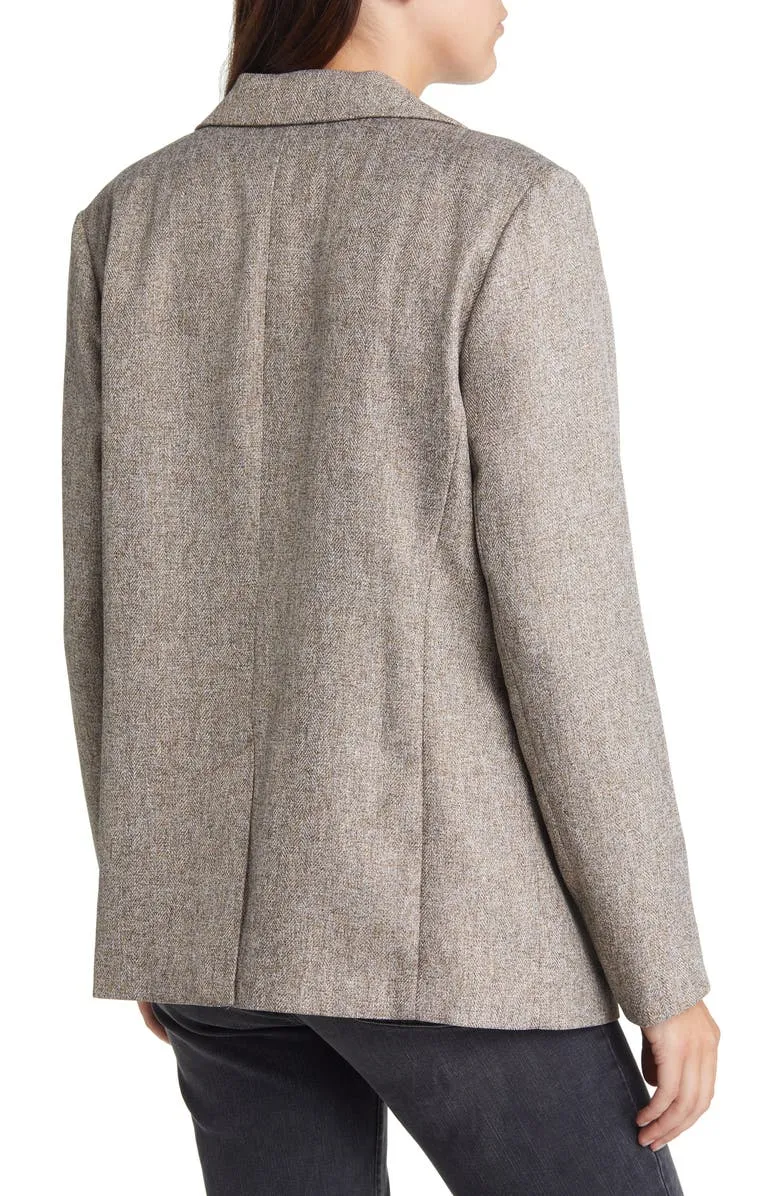 Tan Timber Heather Tailored Blazer