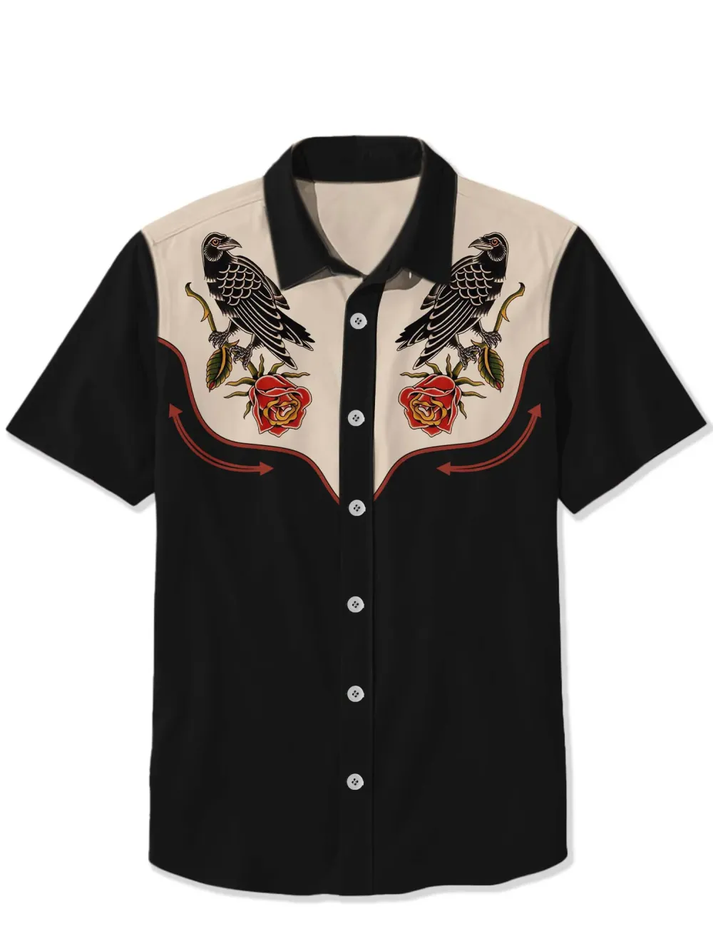 Crow And Flower Shirt