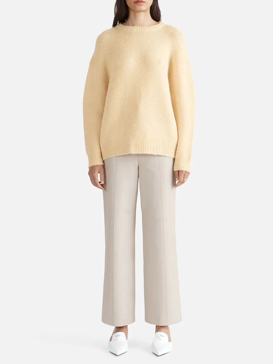 Soft Mohair Blend Knit Sweater
