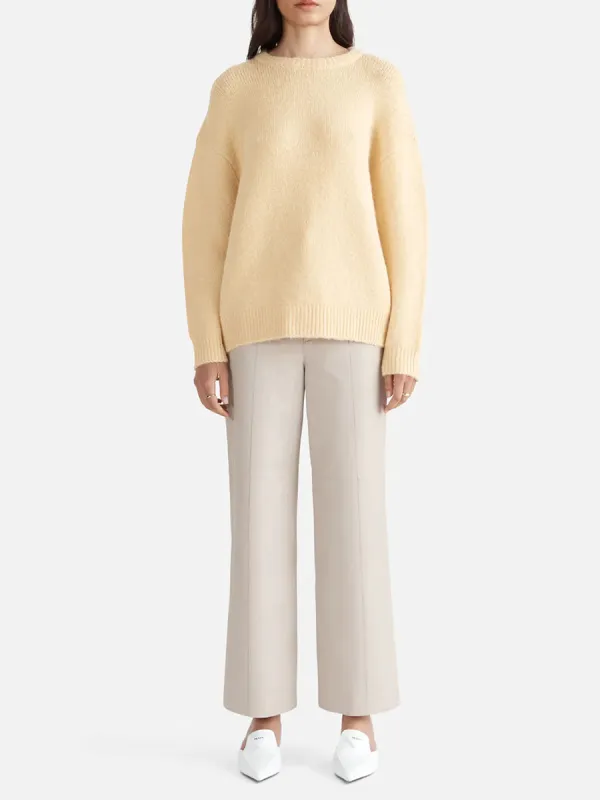 Soft Mohair Blend Knit Sweater