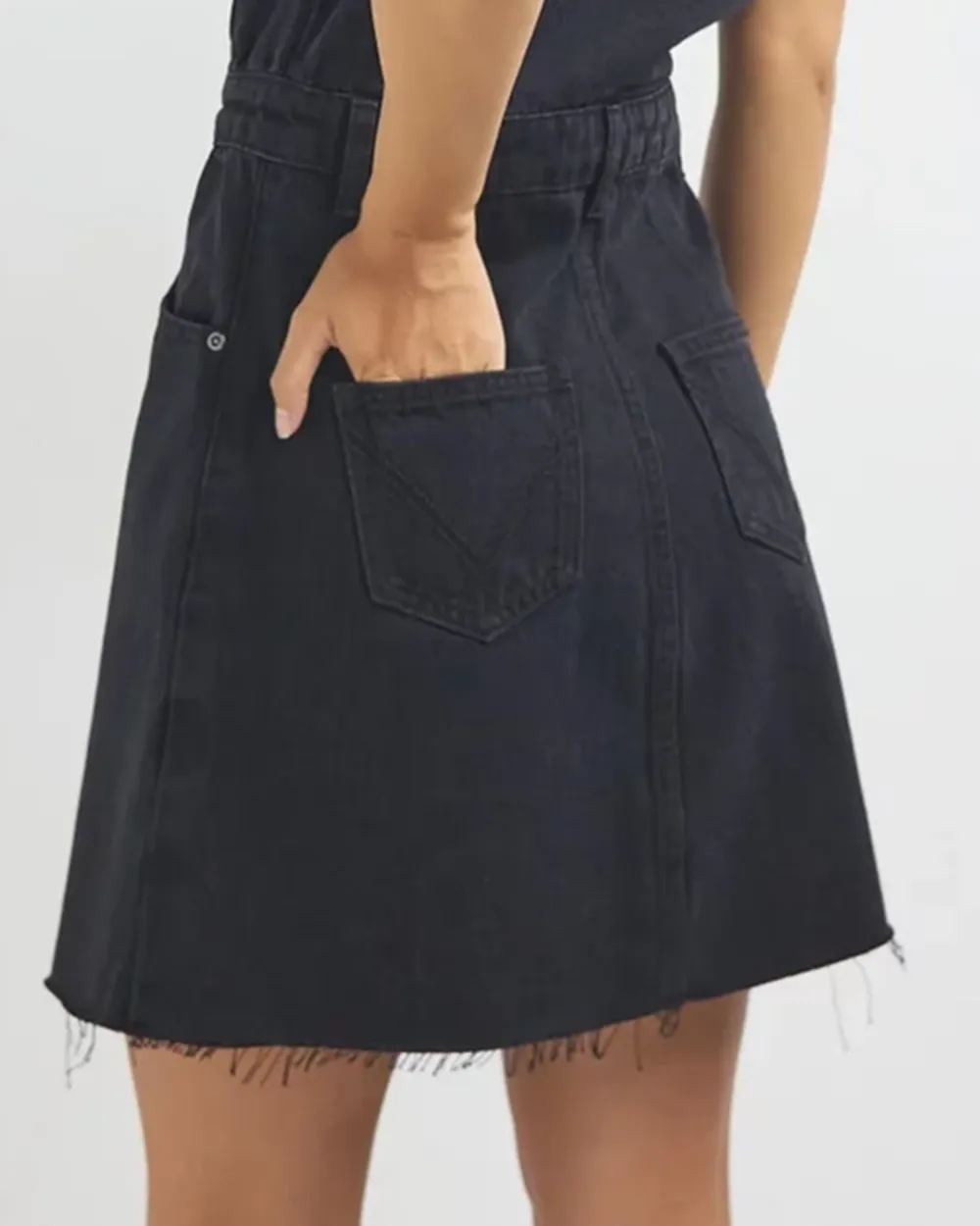 Denim Long Sleeve Mini Dress