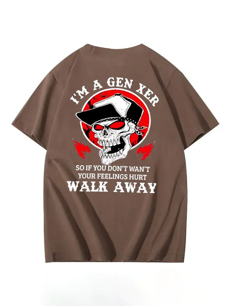 T-Shirt Gen X Round-Neck Short-Sleeved T-Shirt