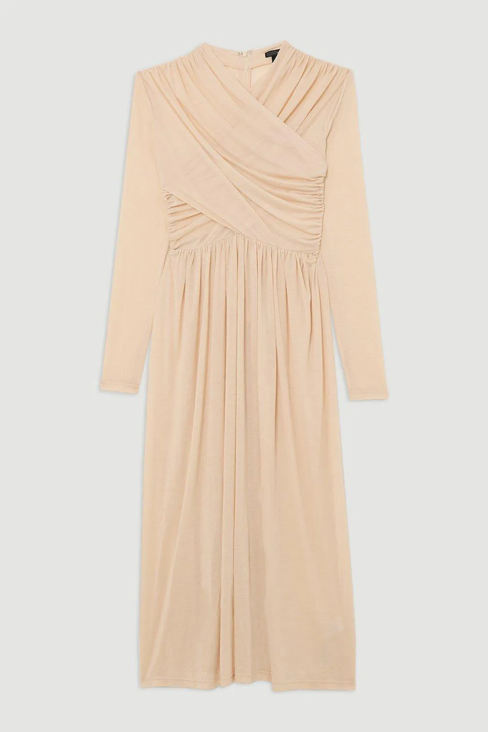 Premium Tencel Jersey Wrap Detail Dress