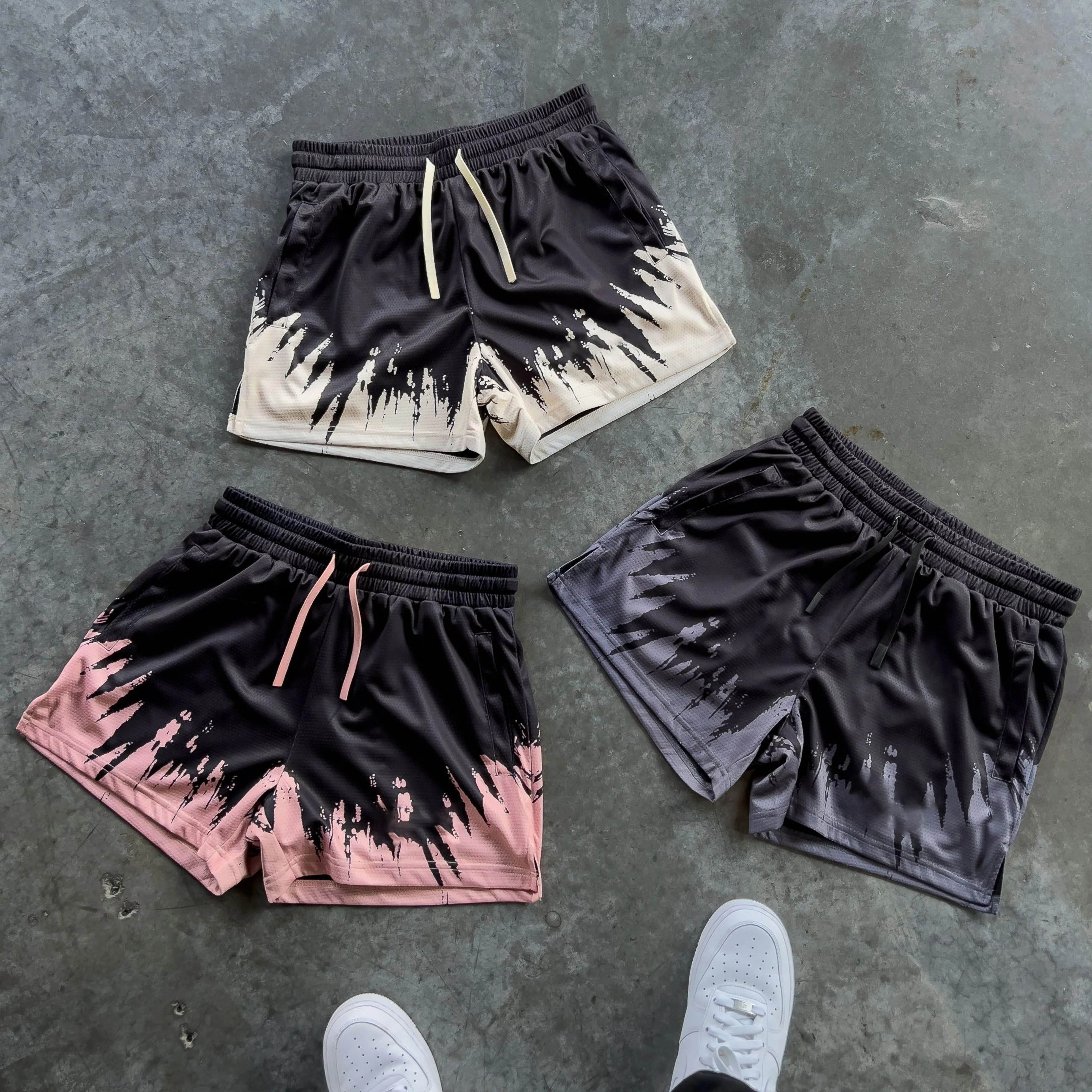 5-PACK UAY THAI SHORTS (MID THIGH CUT) SHATTER