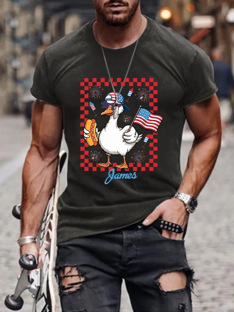 Men'S Games Round-Neck Short-Sleeved T-Shirt