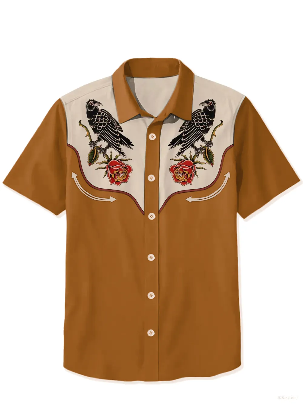 Crow And Flower Shirt