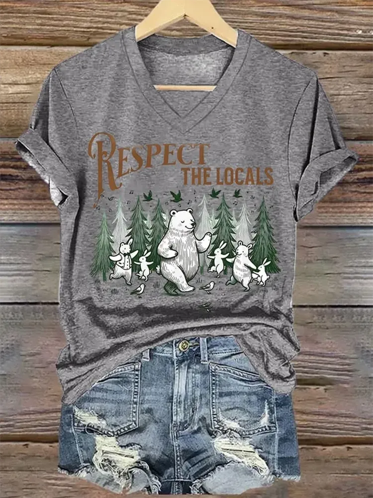 Women'S National Park Conservation Print Short Sleeve T-Shirt