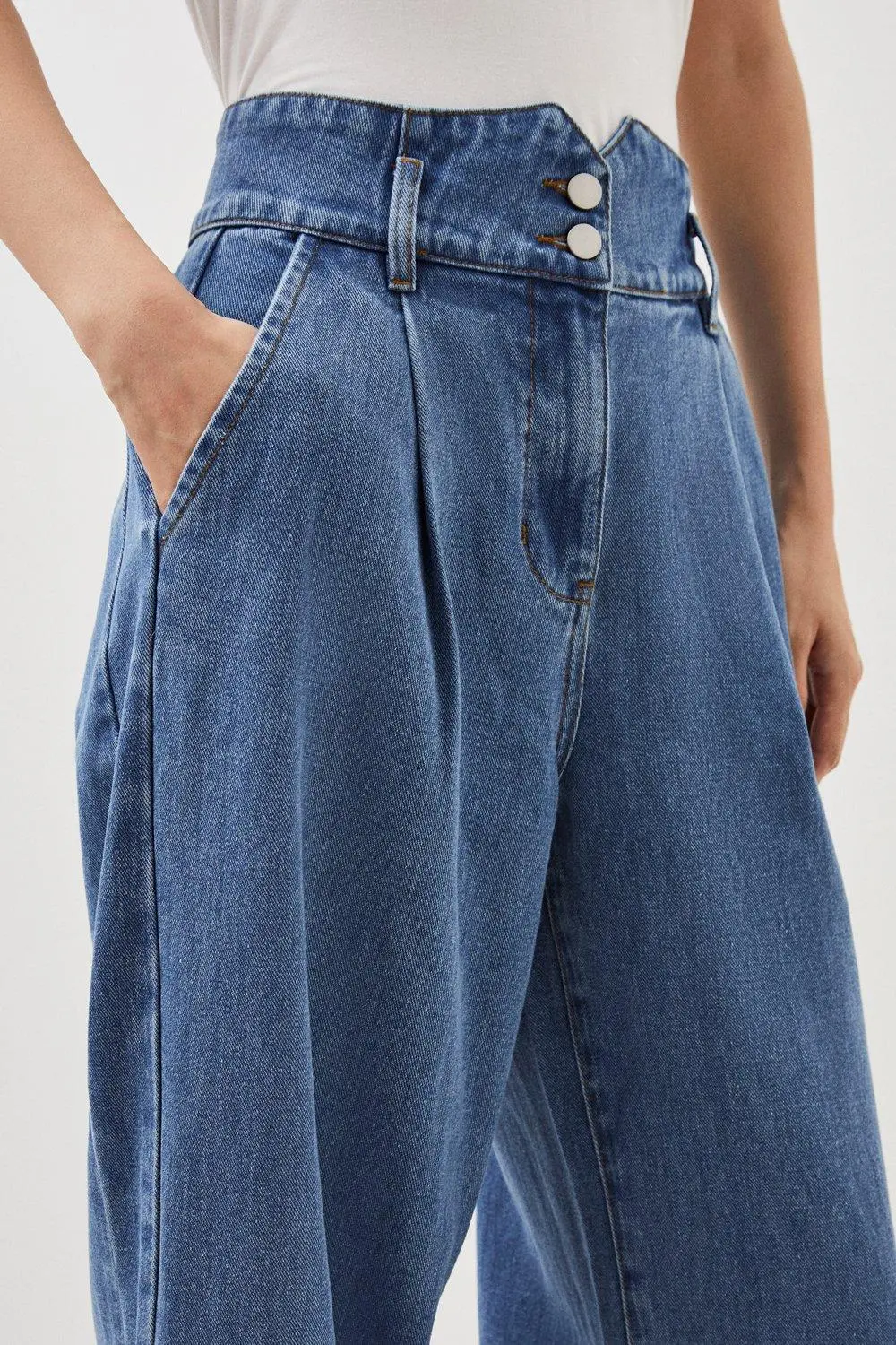 Daily Denim Wide Leg Trousers