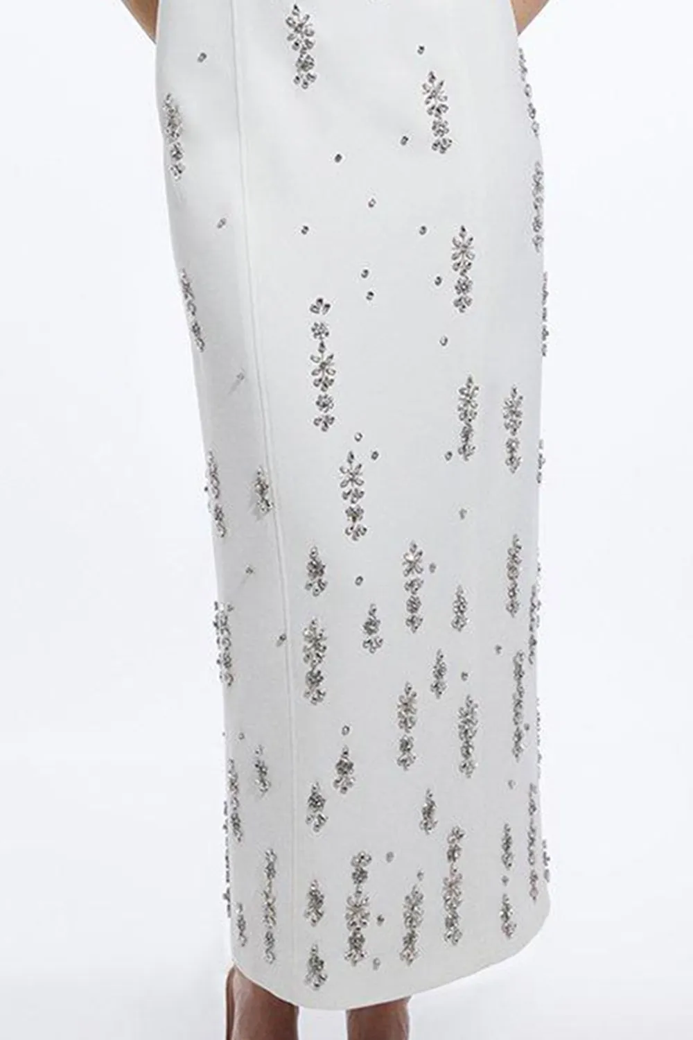 Crystal Embellished Bandeau Midaxi Dress