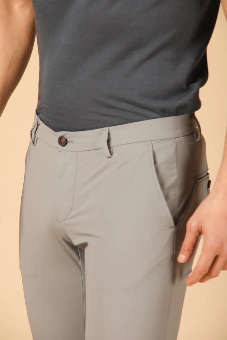 Men's Nylon Grey  Knit Fabric Super Slim Fit