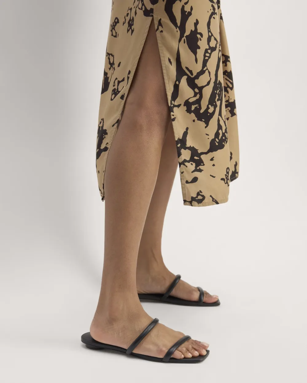 V Neck Midi Slip Dress