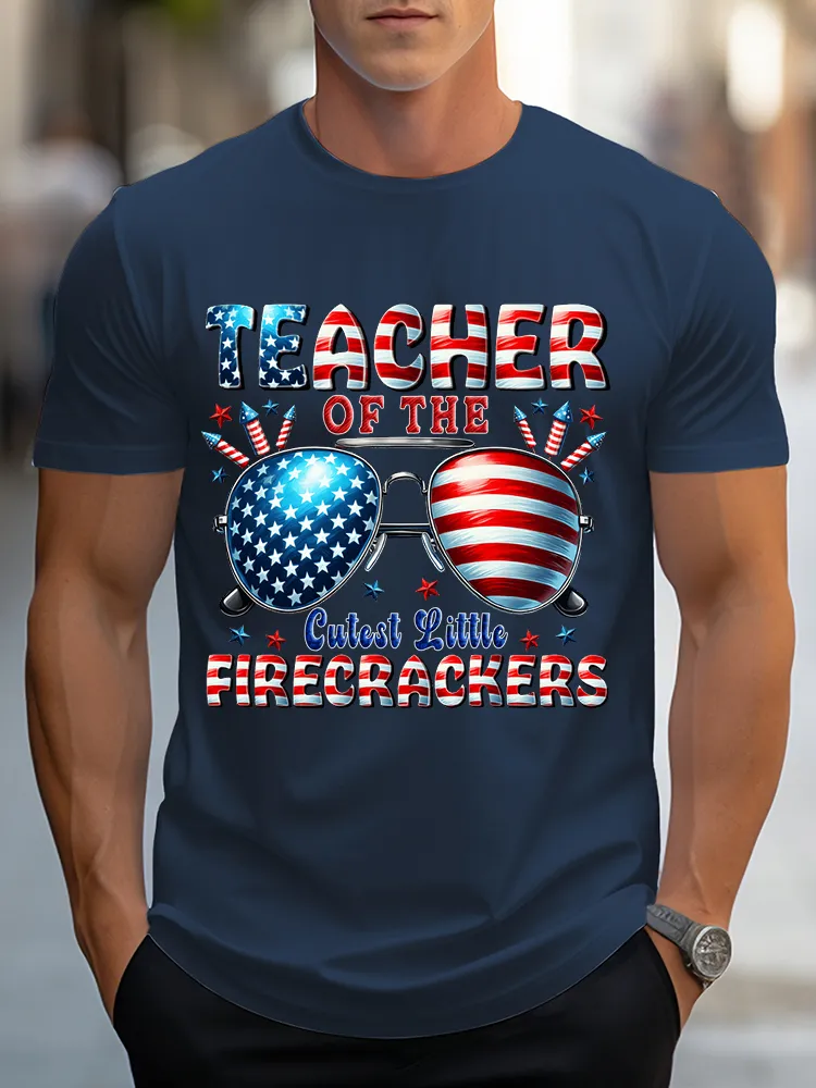 Men's Teacher Of The Cutest Little Firecrackers T-Shirt