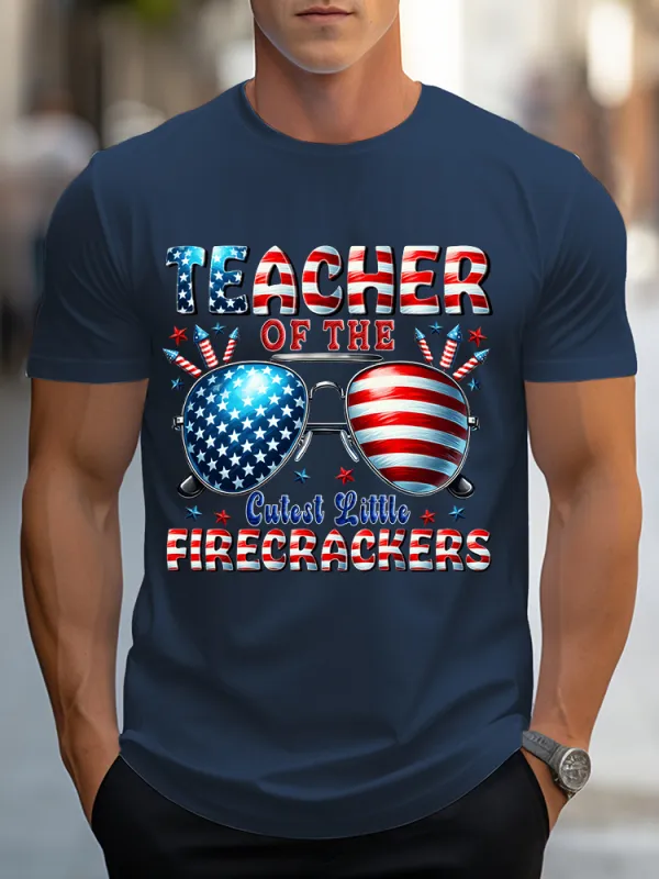 Men's Teacher Of The Cutest Little Firecrackers T-Shirt