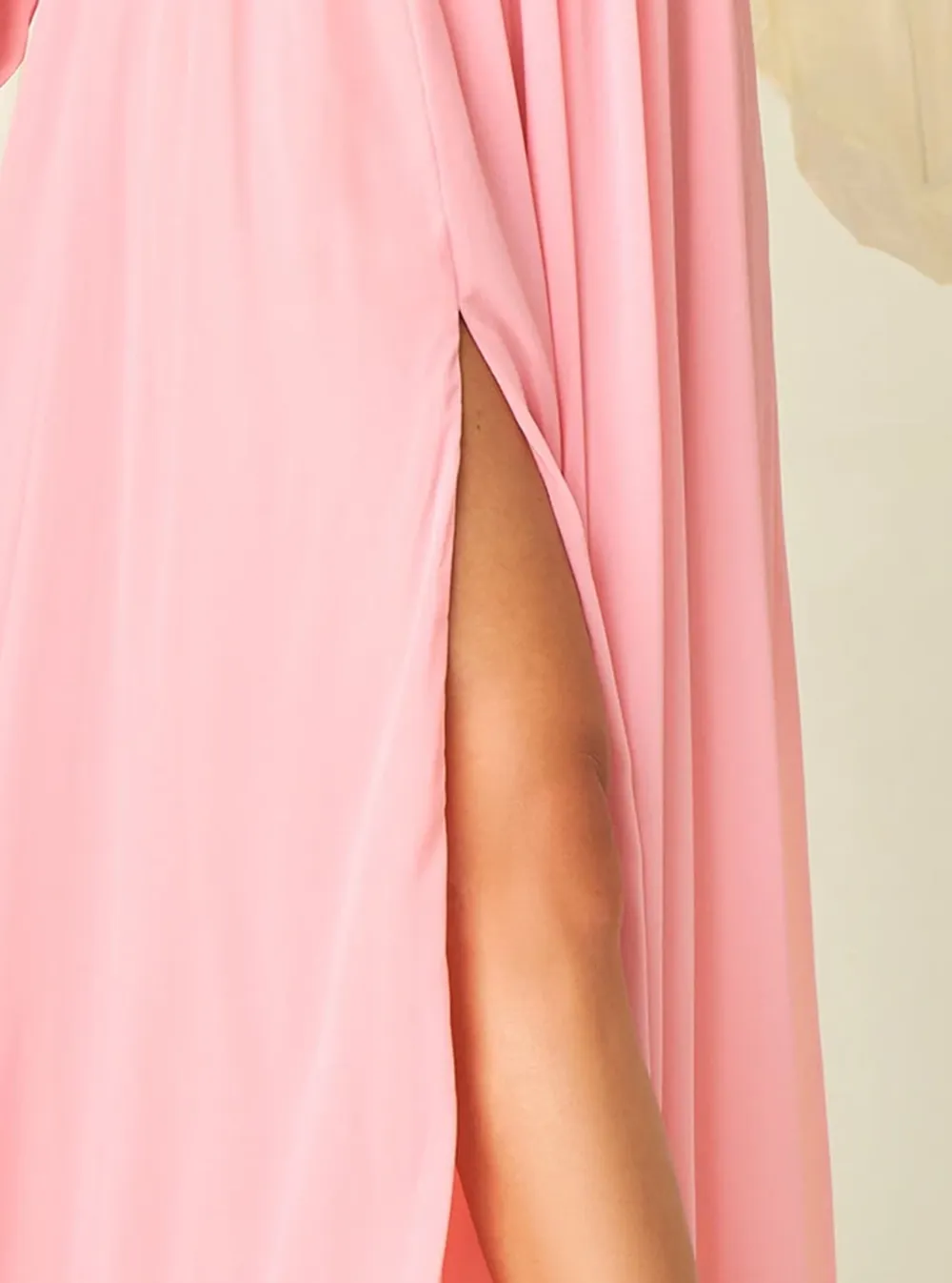 Mesh Cutout Bridesmaid Dress