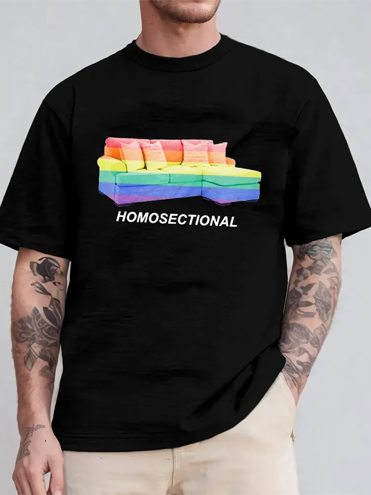 Women'S Homosectional Short Sleeve Round-Neck T-Shirt