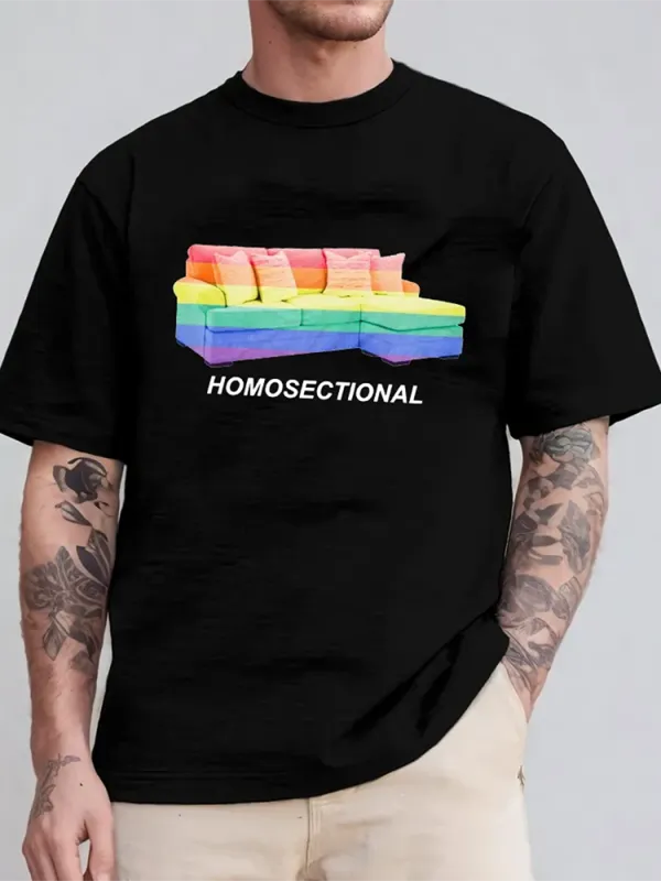 Women'S Homosectional Short Sleeve Round-Neck T-Shirt