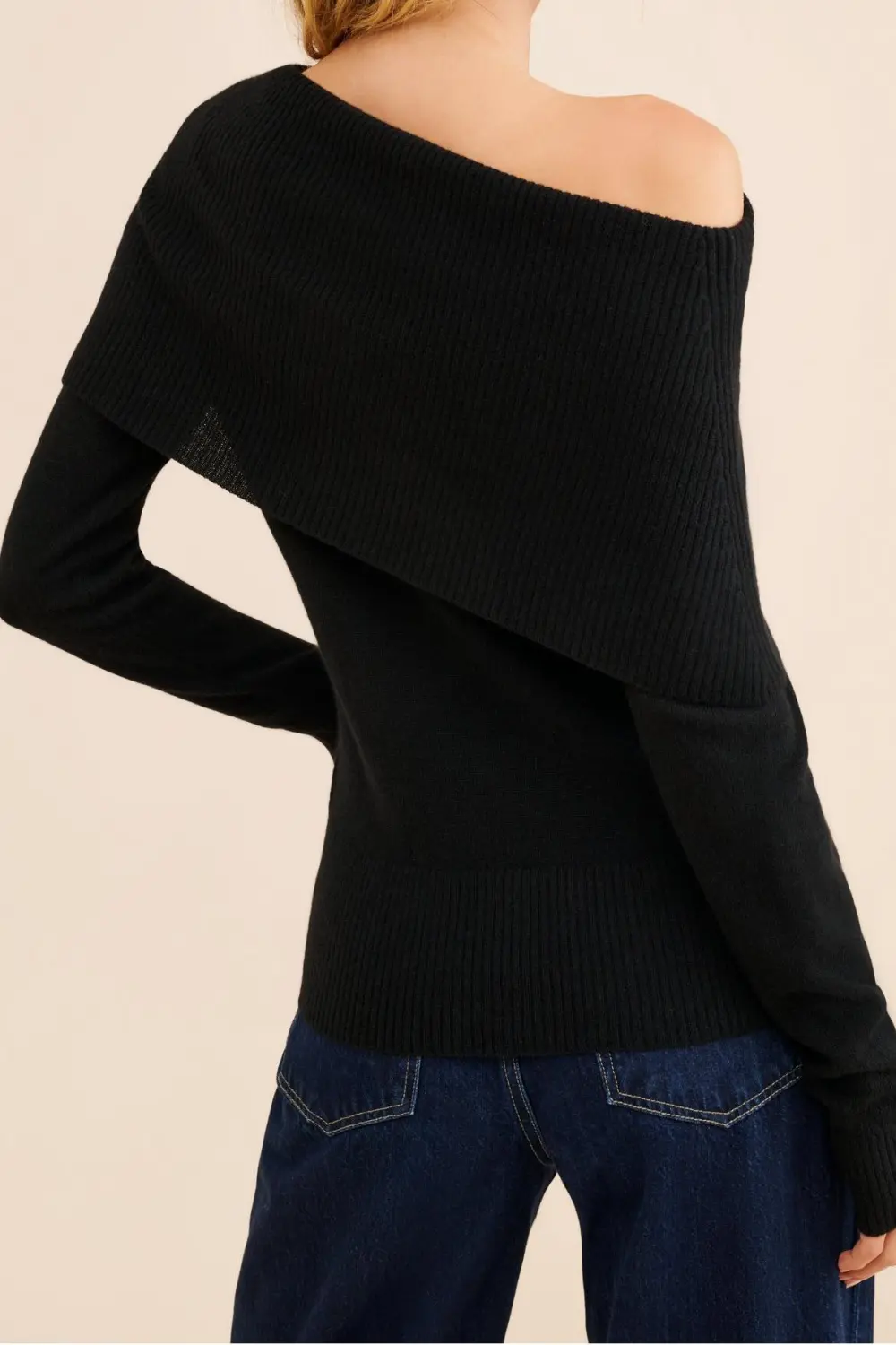 Cashmere Off-The-Shoulder Sweater
