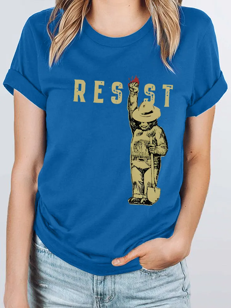 Women'S Resist Round-Neck Short-Sleeved T-Shirt