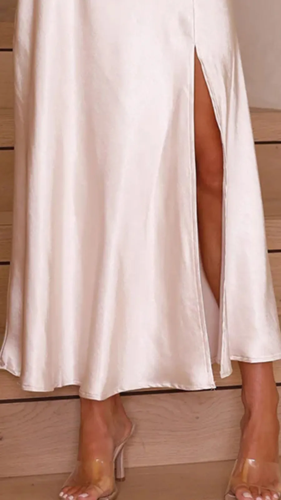 Cowl Neckline Maxi Dress