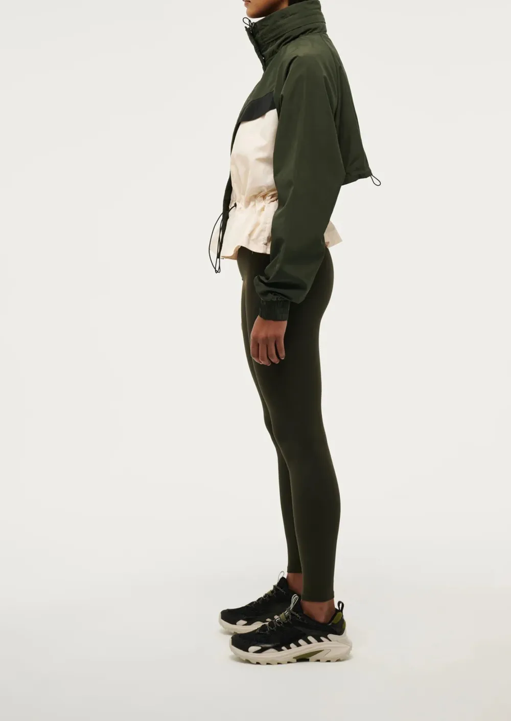 Two Tone Green Puffer Jacket