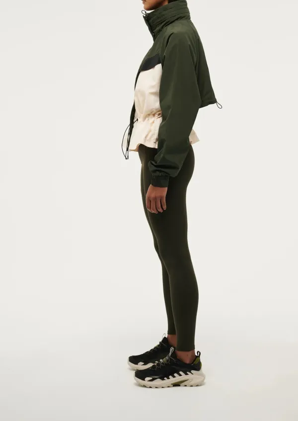 Two Tone Green Puffer Jacket