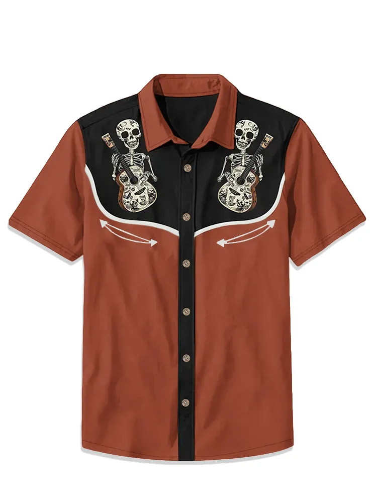 Skull Music Guitar Shirt