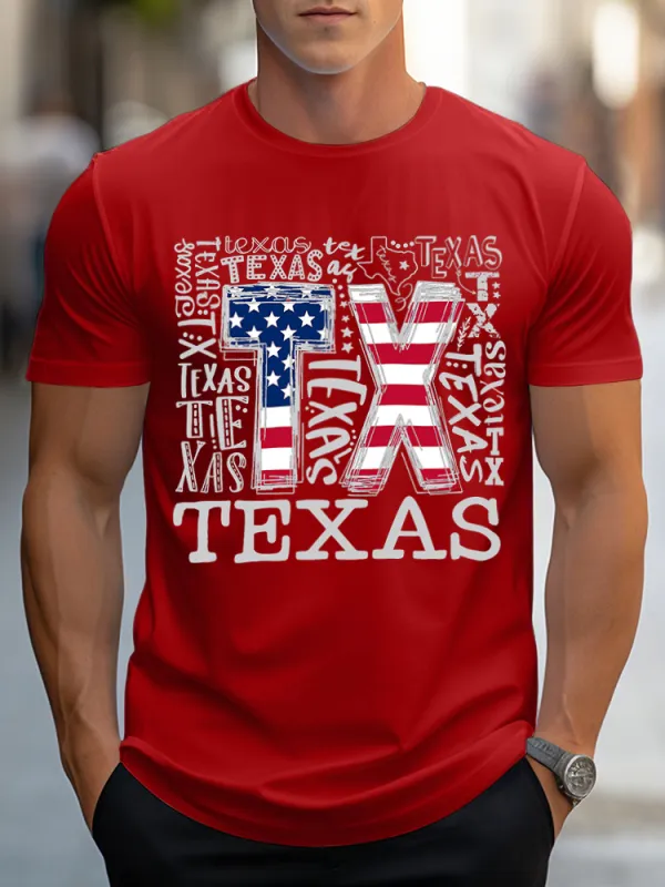 Men'S Texas Short Sleeves T-Shirt