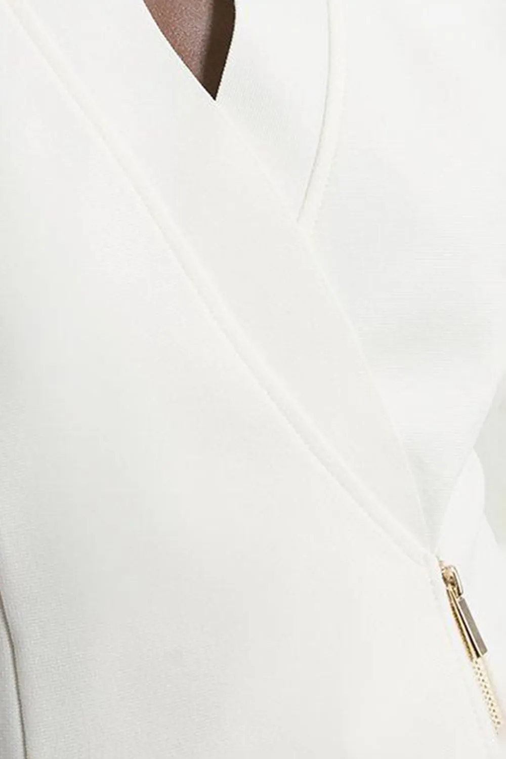 Knit Side Zip Longline Jacket
